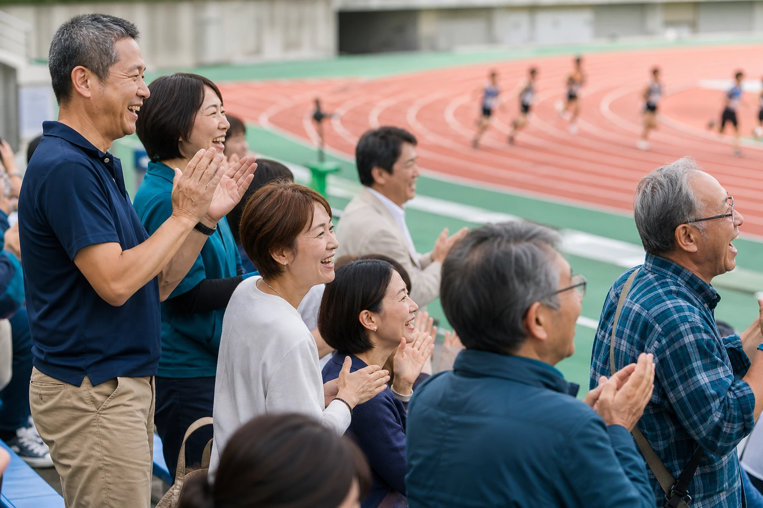 陸上競技を応援するOB・OGの皆さん
